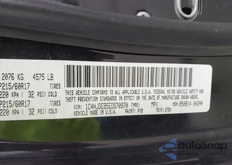 2014 Jeep Compass Latitude from USA, damaged, VIN 1C4NJDEB5ED570970